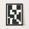 Abstract Minimalist Two Color Bold Blocks Contemporary Art Photo Frame 16 abstract minimalist two color bold blocks contemporary art 16 black main