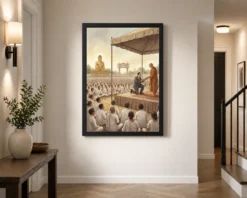 ambedkar buddha dhamma conversion nagpur 1956 historic art 09 black 2