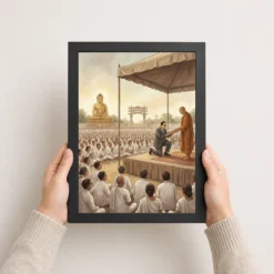 ambedkar buddha dhamma conversion nagpur 1956 historic art 09 black 3