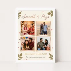 Anniversary Collage 4 Photos Memories Love Story Photo Frame 12 anniversary collage 4 photos memories love story photo frame 01 white main