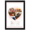 Anniversary Heart Shape Photo Collage Love Romantic Photo Frame 17 anniversary heart shape photo collage love romantic photo frame 01 black main