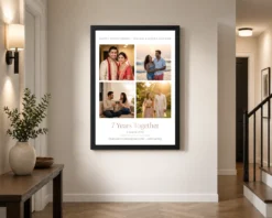 Alternative view of Anniversary Photo Collage Frame Floral Heart Couple Love Photo Frame