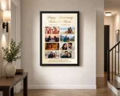 Alternative view of Anniversary Photo Collage Frame Romantic Love Memories Couple Photo Frame