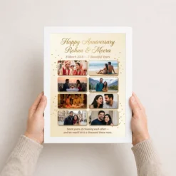 anniversary photo collage frame romantic love memories couple photo frame 01 white 3