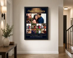 Alternative view of Anniversary Photo Collage Frame Rose Gold Elegant Love Photo Frame