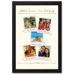 Anniversary Polaroid Strip Film Memories Couple Vintage Photo Frame
