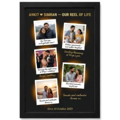 Anniversary Polaroid Strip Love Journey Candid Photos Photo Frame