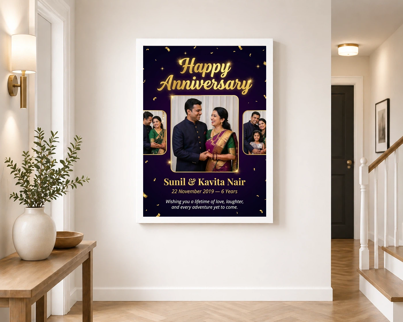 Anniversary Wishes Elegant Script Love Heartfelt Message Photo Frame 6 Anniversary Wishes Elegant Script Love Heartfelt Message Photo Frame - Image 6
