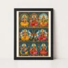 Ashtalakshmi Eight Forms Lakshmi Traditional Festival Art Photo Frame