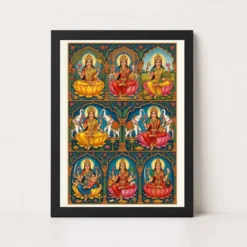 Ashtalakshmi Eight Forms Lakshmi Traditional Festival Art Photo Frame