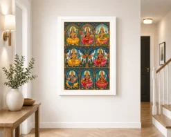 ashtalakshmi eight forms lakshmi traditional festival art 05 white 2