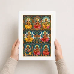 ashtalakshmi eight forms lakshmi traditional festival art 05 white 3