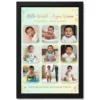 Baby Collage Frame Soft Pastel Memories Milestone Photo Frame 17 baby collage frame soft pastel memories milestone photo frame 01 black main