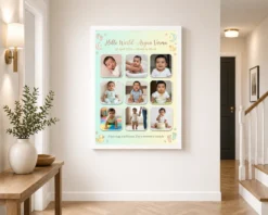 Baby Collage Frame Soft Pastel Memories Milestone Photo Frame 13 baby collage frame soft pastel memories milestone photo frame 01 white 2