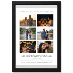 Best Couple Photo Frame Black Gold Stylish Premium Photo Frame