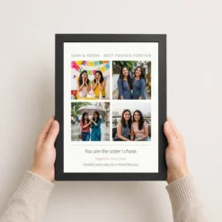 best friends collage photo frame heart memories friendship photo frame 03 black 3