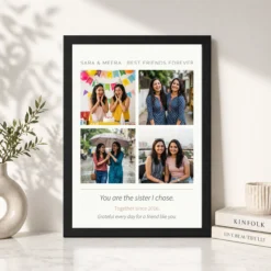 best friends collage photo frame heart memories friendship photo frame 03 black 4