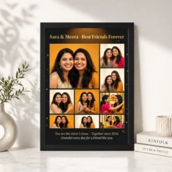 Best Friends Collage Photo Frame Pastel Candid Memories Photo Frame 11 best friends collage photo frame pastel candid memories photo frame 02 black 4
