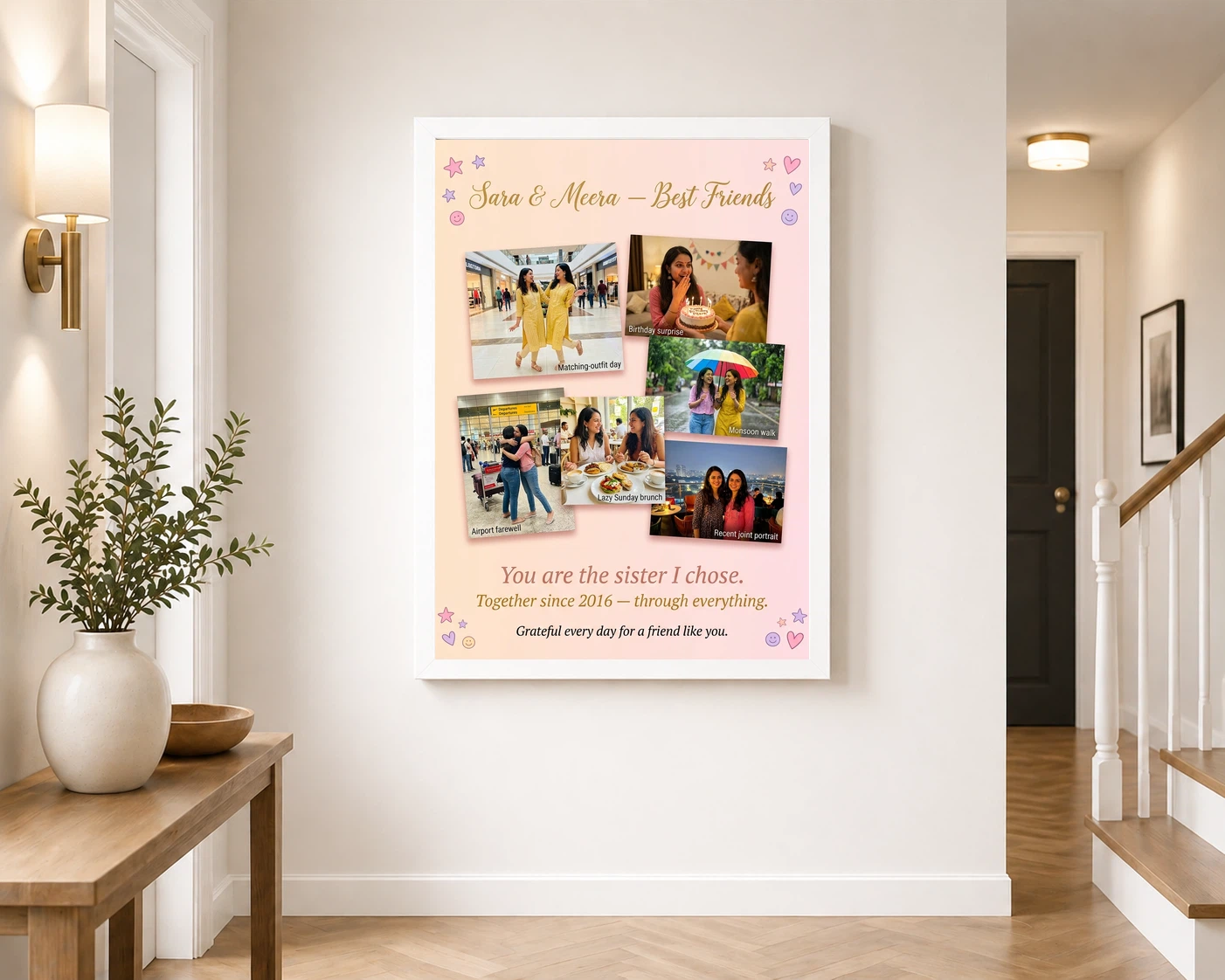 Best Friends Collage Photo Frame Vibrant Memories Fun Photo Frame 6 Best Friends Collage Photo Frame Vibrant Memories Fun Photo Frame - Image 6