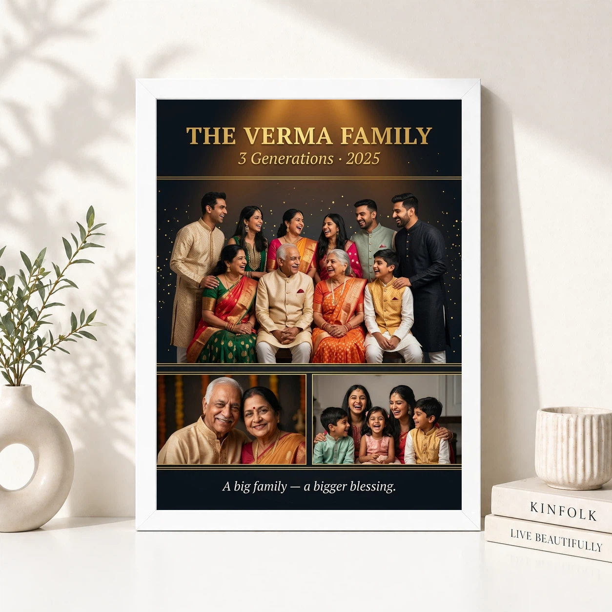 Big Family Photo Frame Elegant Royal Gold Large Premium Photo Frame 8 Big Family Photo Frame Elegant Royal Gold Large Premium Photo Frame - Image 8