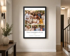 Alternative view of Big Family Photo Frame Pastel Floral Grand Wall Art Photo Frame