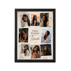 Birthday Collage for Girlfriend with Trendy Instagram Aesthetic | Personalized Birthday Gift Frame