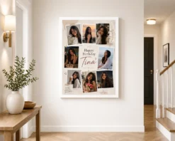 birthday collage for girlfriend with trendy Instagram aesthetic white 2
