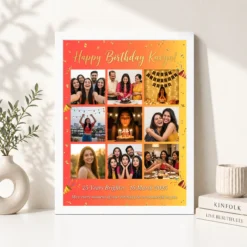 birthday collage frame design colorful celebration multi photo frame 01 white 4