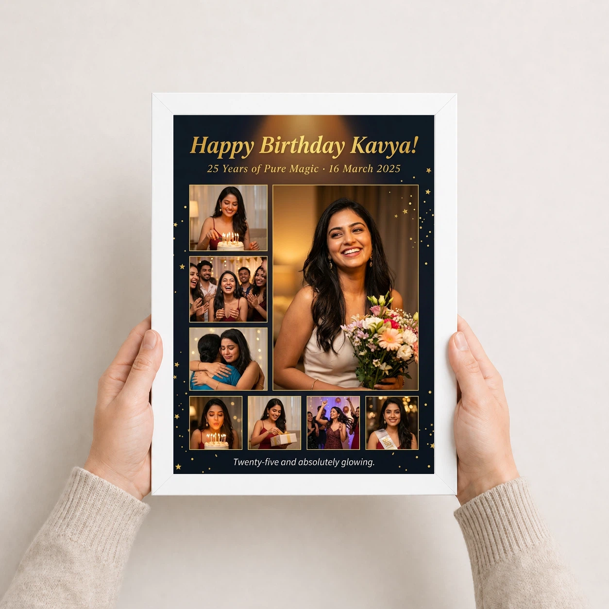 Birthday Collage Frame Design Pastel Festive Memories Photo Frame 7 Birthday Collage Frame Design Pastel Festive Memories Photo Frame - Image 7