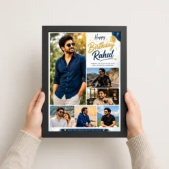 Birthday Frame for Husband Multi Photo Balloon Theme 10 birthday frame for husband multi photo balloon theme black 3