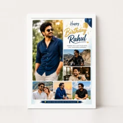 Birthday Frame for Husband Multi Photo Balloon Theme 12 birthday frame for husband multi photo balloon theme white main