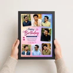 Birthday Frame for Husband Photo Pink Hearts Theme 10 birthday frame for husband photo pink hearts theme black 3