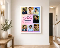 Birthday Frame for Husband Photo Pink Hearts Theme 13 birthday frame for husband photo pink hearts theme white 2
