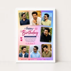 Birthday Frame for Husband Photo Pink Hearts Theme 12 birthday frame for husband photo pink hearts theme white main