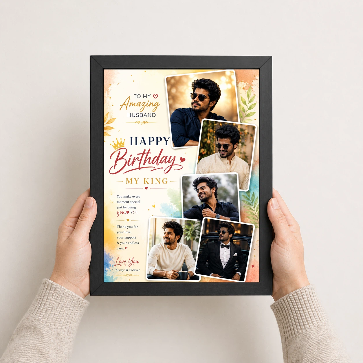 Birthday Frame Husband Wife Love Quote Multi Photo 3 Birthday Frame Husband Wife Love Quote Multi Photo - Image 3