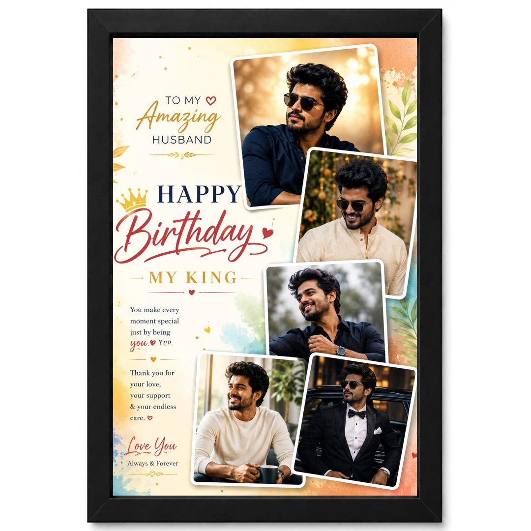 Birthday Frame Husband Wife Love Quote Multi Photo 1 Birthday Frame Husband Wife Love Quote Multi Photo