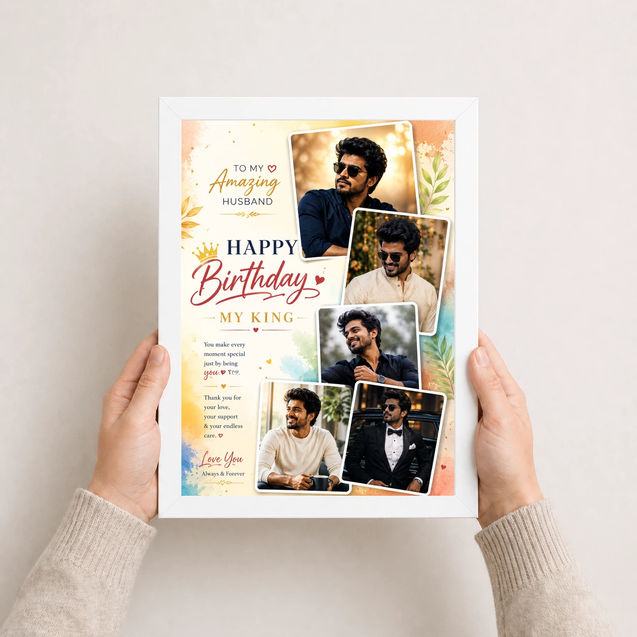 Birthday Frame Husband Wife Love Quote Multi Photo 7 Birthday Frame Husband Wife Love Quote Multi Photo - Image 7