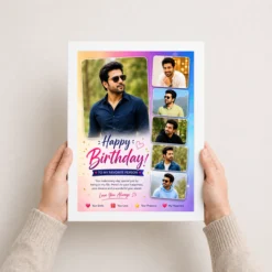 birthday gift for boyfriend photo frame romantic couple white 3