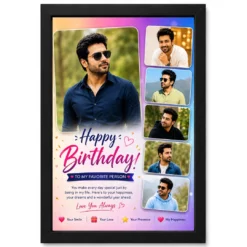 Birthday Gift for Husband Photo Frame Romantic Couple