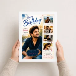 birthday photo frame boyfriend forever person design white 3