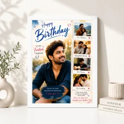 birthday photo frame boyfriend forever person design white 4