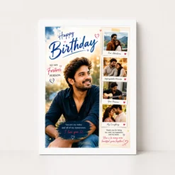birthday photo frame boyfriend forever person design white main