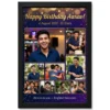 birthday photo frame collage floral elegant celebration photo frame 02 black main