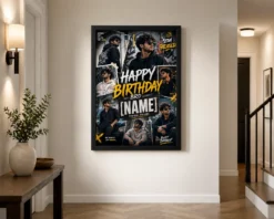 Alternative view of Birthday Photo Frame Collage for Brother with Street Style Vibe | Personalized Birthday Gift Frame