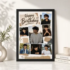 birthday photo frame for boyfriend gift classic design black 4