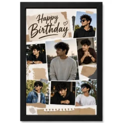 Birthday Photo Frame for Boyfriend Gift Classic Design