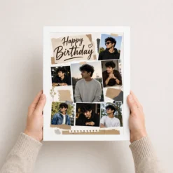 birthday photo frame for boyfriend gift classic design white 3
