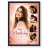 birthday photo frame wife love hearts collage personalised black main