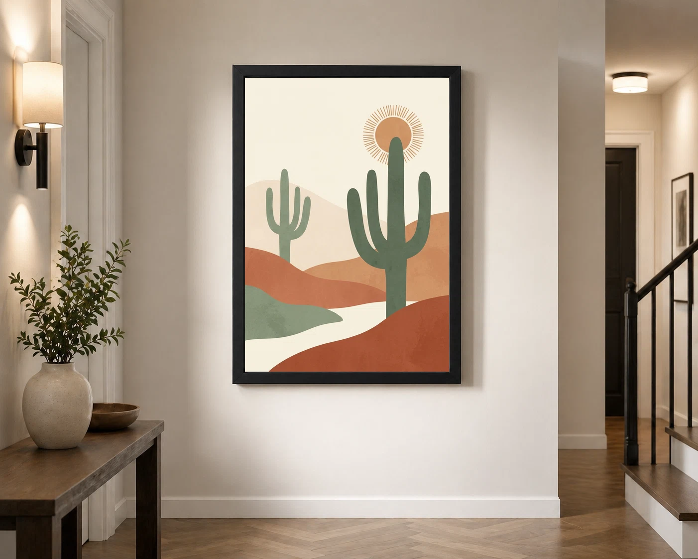 Boho Cactus Desert Minimal Cream Terracotta Modern Art Photo Frame 7 Boho Cactus Desert Minimal Cream Terracotta Modern Art Photo Frame - Image 7