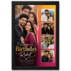 boyfriend birthday photo frame love quotes wishes black main